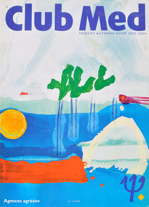 Visual of the Club Med 2003-2004 cover illustrated by Sylvie Tual